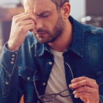 stressed man at work