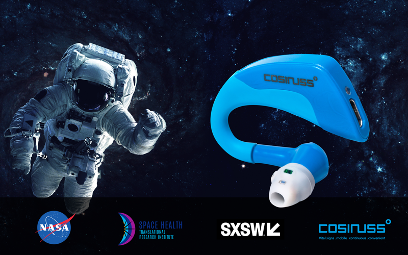 cosinuss One SpaceHealth is being considered to monitor astronauts at the next mission to mars