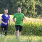 running in the nature