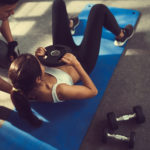 Woman lifting weight