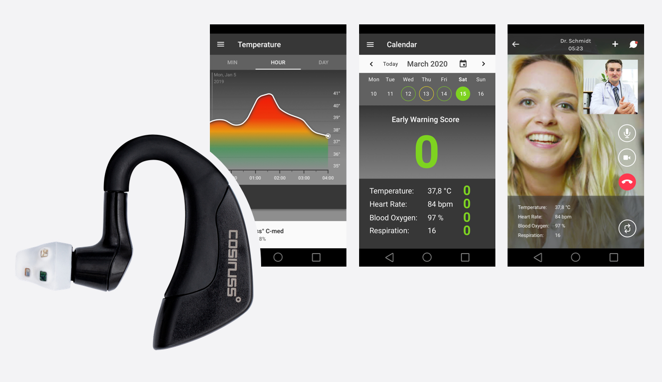 cosinuss° medical home monitoring solution.