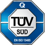 Prüfzeichen des TÜV Süd - EN ISO 13485