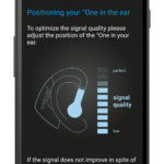 Beobachte den richtigen Sitz und die Messung des Puls-Sensors im Ohr