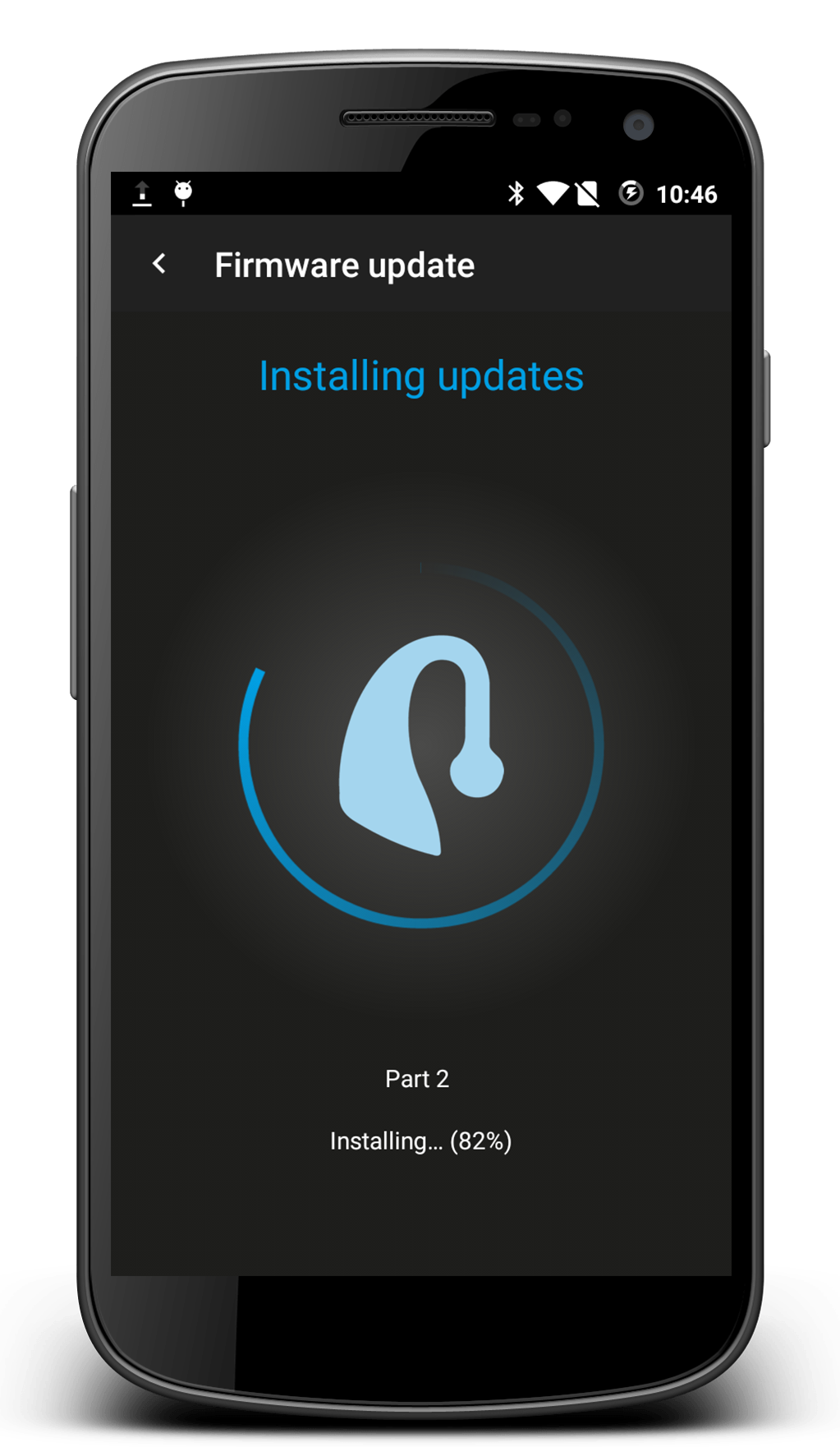Cos_app_screenshots__0006_07_updates_dfu Regelmäßige Updates für deinen Pulsmesser im Ohr
