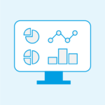 Illustration of the cosinuss° data analytics visualized on a desktop computer