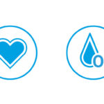 Symbols representing the vital signs of body temperature, heart rate, blood oxygen and respiration rate.