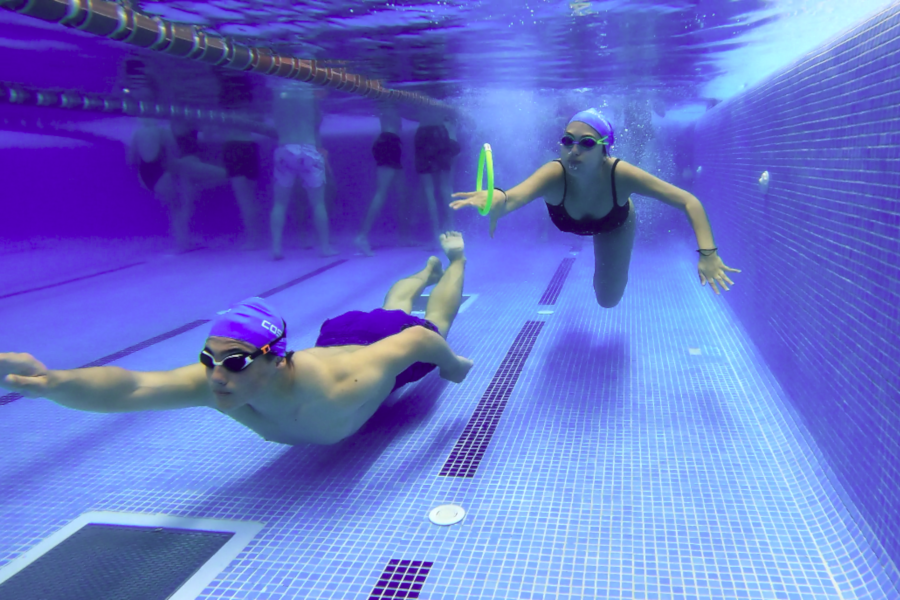 cosinuss° STEM MEnorca underwater swimming