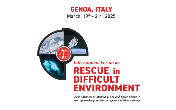 Titelbild des „Forum for Rescue in Difficult Environments“ mit dem Logo der Veranstaltung.