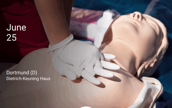 Ankündigungsbild für den practical day on tactical emergency medicine in Dortmund.