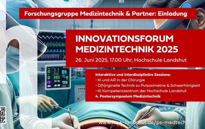 Event-Ankündigungsbild Innovationsforum Medizintechnik 2025 Hochschule Landshut