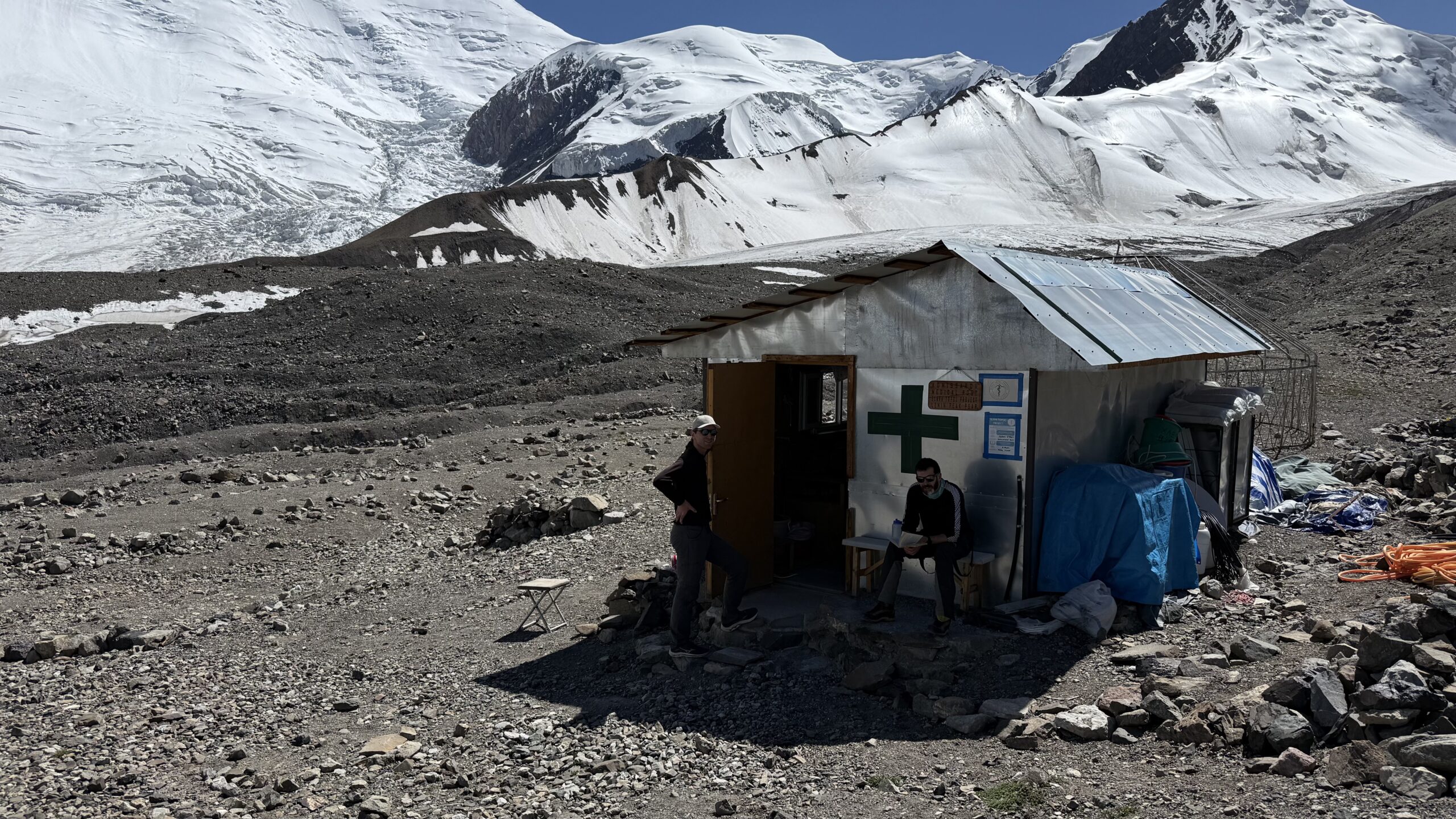 lenin-peak-base-camp_01 Medical hut at Advanced Base Camp